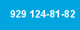 929 124-81-82 929 124-81-82